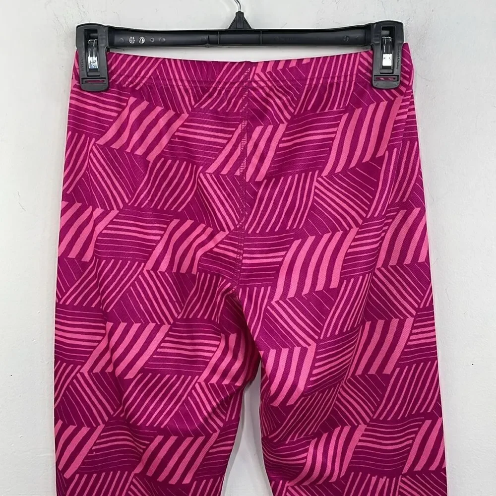 Lands’ End Pull on Long Leggings Bright Pink size L